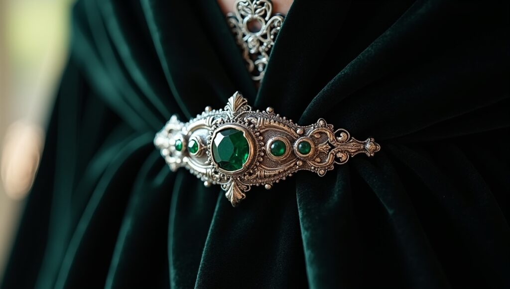 flux dev exquisite high fashion photography of Ultra realistic macro fashion editorial fo 0 - Grand Boudoir Why Victorian Cloak Clasps Are Suddenly the Most Wanted Vintage Detail