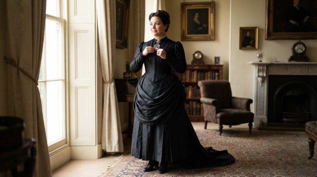 nano banana 2 lite A cinematic portrait photograph of Ultra realistic full body portrait of a grace 0 - Grand Boudoir Victorian Mourning Brooches: The Dark Secrets Behind These Keepsakes