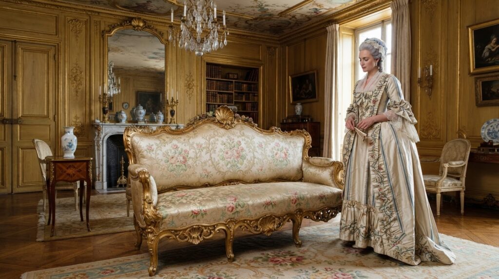 nano banana 2 lite professional photo of Ultra realistic museum quality historical interior photogr 0 3 - Grand Boudoir French Rococo Furniture: The Lavish Design Trend Making a Comeback