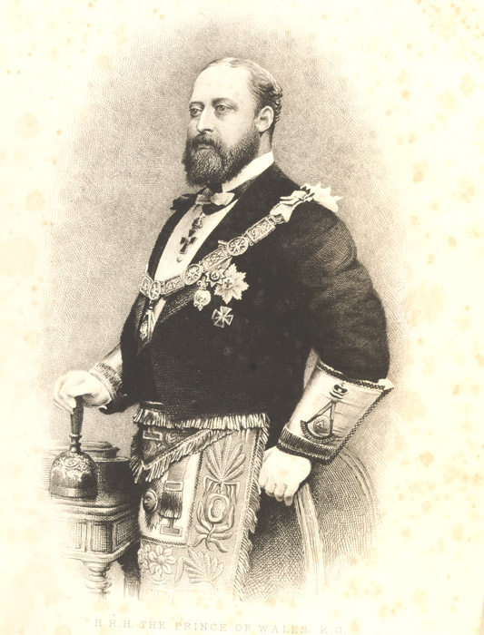 Albert Edward Prince of Wales as a Free Mason - Grand Boudoir Edward VII