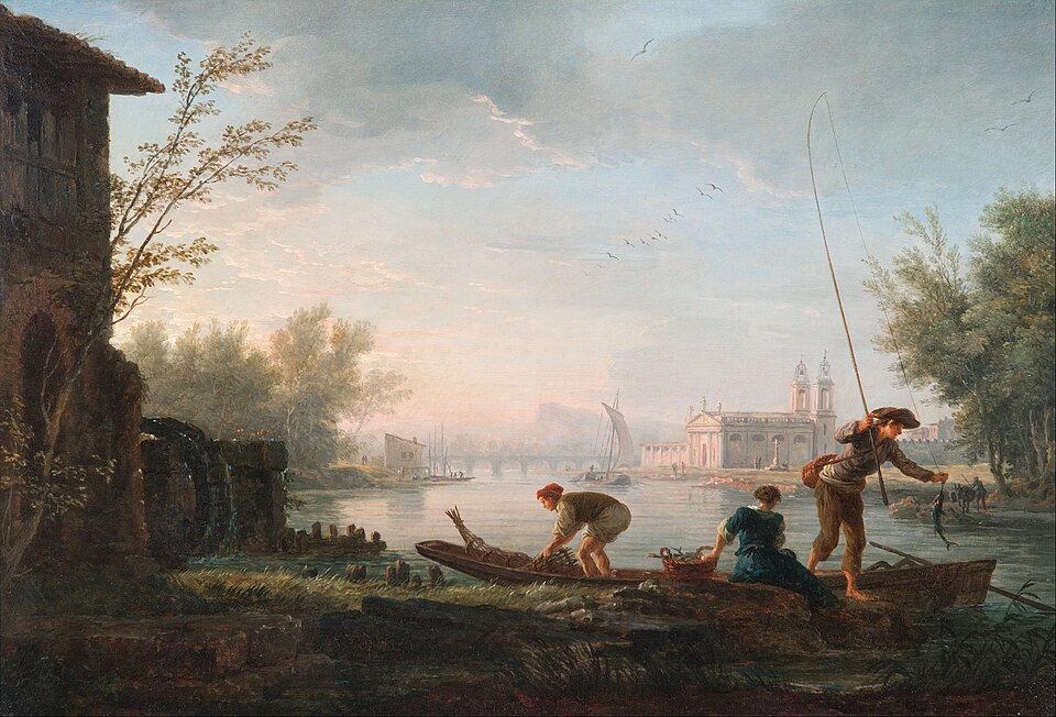 Claude Joseph Vernet The four times of day Morning Google Art Project - Grand Boudoir Claude-Joseph Vernet - The four times of day- Morning