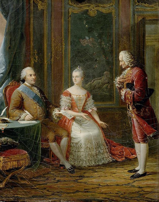 Louis XV et Madame de Pompadour